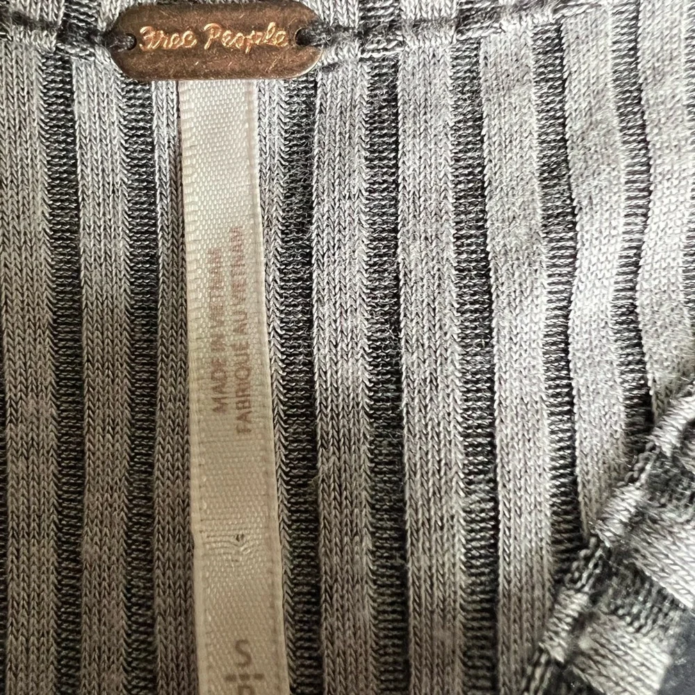 Free People Gray and Black A-Line Skirt pit 14 length 49 - Picture 5 of 6